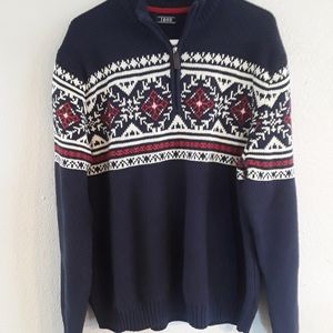 IZOD Coast Thru The Holidays Peacoat Men's Sweater